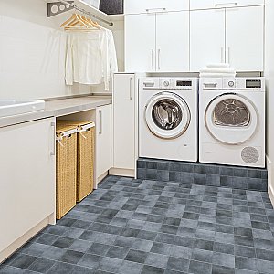 Matter Blue 6" x 6" Porcelain Floor & Wall Tile - Per Case of 25 - 6.50 Sq. Ft.