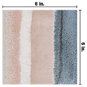 Matter Canvas Taupe Blue 6" x 6" Porcelain Floor & Wall Tile - Per Case of 25 - 6.50 Sq. Ft.