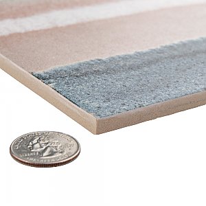 Matter Canvas Taupe Blue 6" x 6" Porcelain Floor & Wall Tile - Per Case of 25 - 6.50 Sq. Ft.