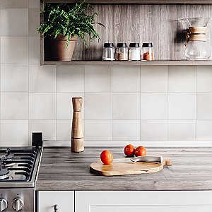 Matter Bone 6" x 6" Porcelain Floor & Wall Tile - Per Case of 25 - 6.50 Sq. Ft.