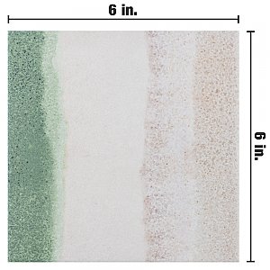 Matter Canvas Bone Green 6" x 6" Porcelain Floor & Wall Tile - Per Case of 25 - 6.50 Sq. Ft.