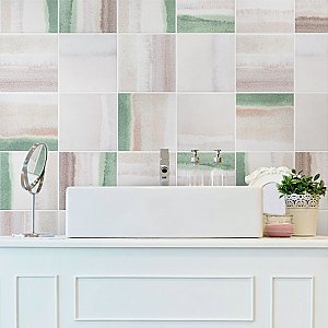 Matter Canvas Bone Green 6" x 6" Porcelain Floor & Wall Tile - Per Case of 25 - 6.50 Sq. Ft.