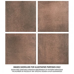 Matter Red 6" x 6" Porcelain Floor & Wall Tile - Per Case of 25 - 6.50 Sq. Ft.