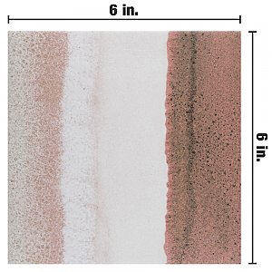 Matter Canvas Bone Red 6" x 6" Porcelain Floor & Wall Tile - Per Case of 25 - 6.50 Sq. Ft.