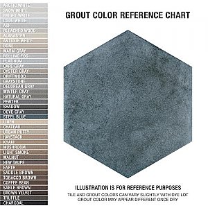 Matter Hex Blue 7-7/8"x9" Porcelain F/W Tile - Per Case of 10 - 3.80 Sq. Ft
