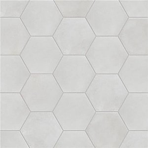 Matter Hex Bone 7-7/8"x9" Porcelain F/W Tile - Per Case of 10 - 3.80 Sq. Ft