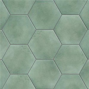 Matter Hex Green 7-7/8"x9" Porcelain F/W Tile - Per Case of 10 - 3.80 Sq. Ft