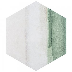 Matter Canvas Hex Bone Green 7-7/8" x 9" Porcelain Floor & Wall Tile - Per Case of 10 - 3.80 Sq. Ft.