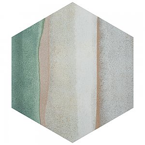 Matter Canvas Hex Taupe Green 7-7/8" x 9" Porcelain Floor & Wall Tile - Per Case of 10 - 3.80 Sq. Ft.