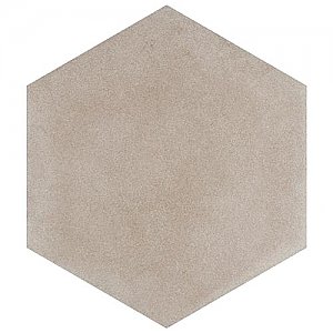 Matter Hex Taupe 7-7/8"x9" Porcelain F/W Tile - Per Case of 10 - 3.80 Sq. Ft