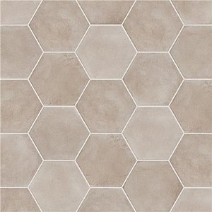 Matter Hex Taupe 7-7/8"x9" Porcelain F/W Tile - Per Case of 10 - 3.80 Sq. Ft