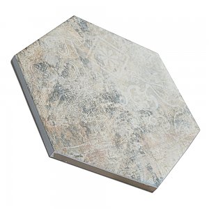 Tivoli Hex Tapestry 5-1/2" x 6-1/4" Porcelain Floor and Wall Tile - 26 Tiles Per Case - 4.94 Square Feet
