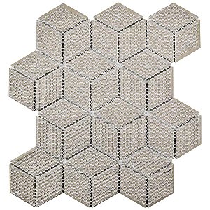 Metro Rhombus Glossy Black Porcelain Mosaic - Sold Per Case of 10 - 9.04 Square Feet