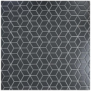Metro Rhombus Matte Gray Porcelain Mosaic Tile - Sold Per Case of 10 - 9.14 Square Feet