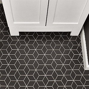 Metro Rhombus Matte Gray Porcelain Mosaic Tile - Sold Per Case of 10 - 9.14 Square Feet