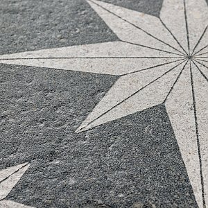 Compass Star Lava Stone 8" x 8" Porcelain Tile - Per Case of 25 Tile - 11.50 Sq. Ft. Per Case