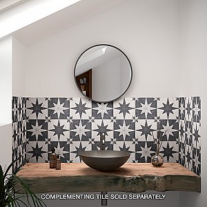 Compass Star Lava Stone 8" x 8" Porcelain Tile - Per Case of 25 Tile - 11.50 Sq. Ft. Per Case
