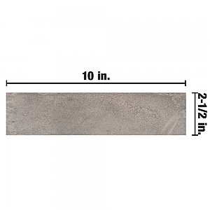 Capri Brick Fumo 3" x 10" Porcelain Floor & Wall Tile -27 Tiles Per Case - 5.13 Sq. Ft.