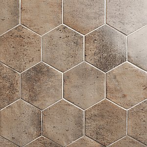 Capri Hex Terra 7" x 8" Porcelain Floor & Wall Tile -36 Tiles Per Case - 10.8 Sq. Ft.