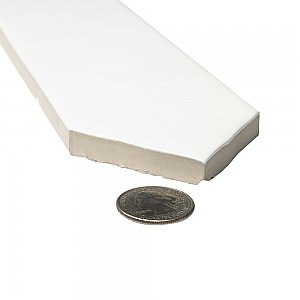 Argile Arrow Bianco 2-7/8" x 20-3/8" Porcelain Floor and Wall Tile - 1 Tiles Per Case - 0.41 Square Feet
