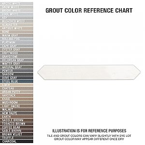 Argile Arrow Bianco 2-7/8" x 20-3/8" Porcelain Floor and Wall Tile - 1 Tiles Per Case - 0.41 Square Feet