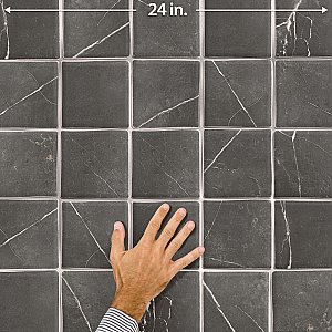 Istanbul Night 4-3/4" x 4-3/4" Porcelain Floor and Wall Tile - 29 Tiles Per Case - 4.93 Square Feet