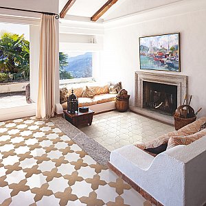 Argile Cross Cotto 7" x 7" Porcelain Floor and Wall Tile - 1 Tiles Per Case - 0.3 Square Feet