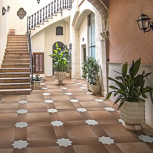 Argile Star Bianco 7" x 7" Porcelain Floor and Wall Tile - 1 Tiles Per Case - 0.42 Square Feet