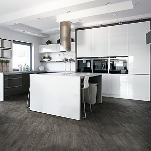 Natura Hex Nero 14-1/8" x 16-1/4" Porcelain Floor & Wall Tile -9 Tiles Per Case - 11.07 Sq. Ft.