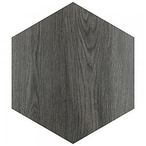 Natura Hex Nero 14-1/8" x 16-1/4" Porcelain Floor & Wall Tile -9 Tiles Per Case - 11.07 Sq. Ft.
