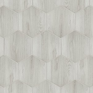 Natura Hex White 14-1/8" x 16-1/4" Porcelain Floor & Wall Tile -9 Tiles Per Case - 11.07 Sq. Ft.