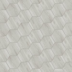 Natura Hex White 14-1/8" x 16-1/4" Porcelain Floor & Wall Tile -9 Tiles Per Case - 11.07 Sq. Ft.