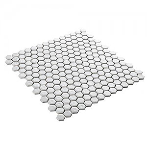 Colmena Matte White Hex 11-1/2" x 11-5/8" Tile - Per Case of 5 Sheets - 4.75 Square Feet