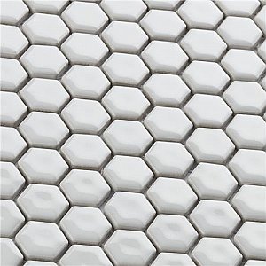 Colmena Matte White Hex 11-1/2" x 11-5/8" Tile - Per Case of 5 Sheets - 4.75 Square Feet