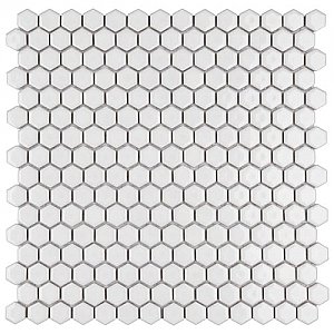 Colmena Matte White Hex 11-1/2" x 11-5/8" Tile - Per Case of 5 Sheets - 4.75 Square Feet