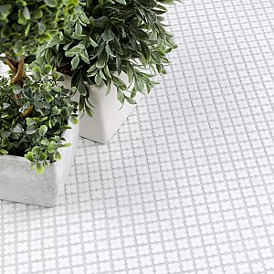 Fioretti Glossy Blanco 12" x 12" Ceramic Mosaic Tile - 1 Tiles Per Case - 1.02 Sq. Ft.