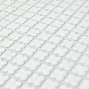 Fioretti Glossy Blanco 12" x 12" Ceramic Mosaic Tile - 1 Tiles Per Case - 1.02 Sq. Ft.