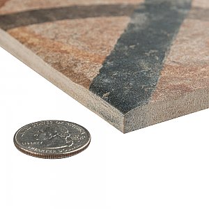 Americana Cleveland 8-3/4"x 8-3/4" Porcelain Floor Wall Tile - Per Case of 20 - 11.25 Square Feet