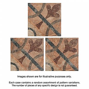 Americana Cleveland 8-3/4"x 8-3/4" Porcelain Floor Wall Tile - Per Case of 20 - 11.25 Square Feet