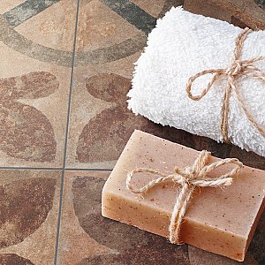 Americana Cleveland 8-3/4"x 8-3/4" Porcelain Floor Wall Tile - Per Case of 20 - 11.25 Square Feet