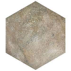 Boston Ferro Hex Crema 14-1/8" x 16-1/4" Porcelain Tile - Sold Per Case of 9 - 11.05 Square Feet