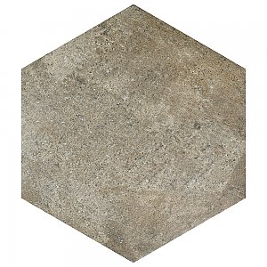 Boston Ferro Hex Crema 14-1/8" x 16-1/4" Porcelain Tile - Sold Per Case of 9 - 11.05 Square Feet
