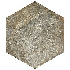 Boston Ferro Hex Crema 14-1/8" x 16-1/4" Porcelain Tile - Sold Per Case of 9 - 11.05 Square Feet