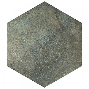 Boston Ferro Hex Ombra 14-1/8" x 16-1/4" Porcelain Tile - Sold Per Case of 9 - 11.05 Square Feet