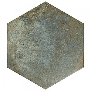 Boston Ferro Hex Ombra 14-1/8" x 16-1/4" Porcelain Tile - Sold Per Case of 9 - 11.05 Square Feet