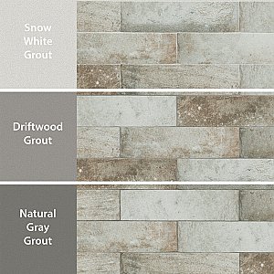 Americana Boston Brick Downtown 2-1/2" x 9-7/8" Porcelain Floor and Wall Tile - 27 Pieces Per Case - 5.13 Sq. Ft. Per Case