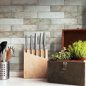 Americana Boston Brick Downtown 2-1/2" x 9-7/8" Porcelain Floor and Wall Tile - 27 Pieces Per Case - 5.13 Sq. Ft. Per Case