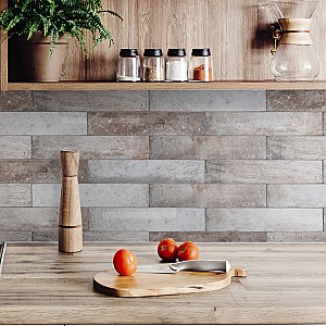 Americana Boston Brick Downtown 2-1/2" x 9-7/8" Porcelain Floor and Wall Tile - 27 Pieces Per Case - 5.13 Sq. Ft. Per Case