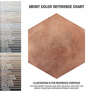Americana Boston North Hex 14-1/8" x 16-1/4" Porcelain Floor Wall Tile - Per Case of 9 - 11.07 Square Feet