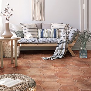 Americana Boston North Hex 14-1/8" x 16-1/4" Porcelain Floor Wall Tile - Per Case of 9 - 11.07 Square Feet